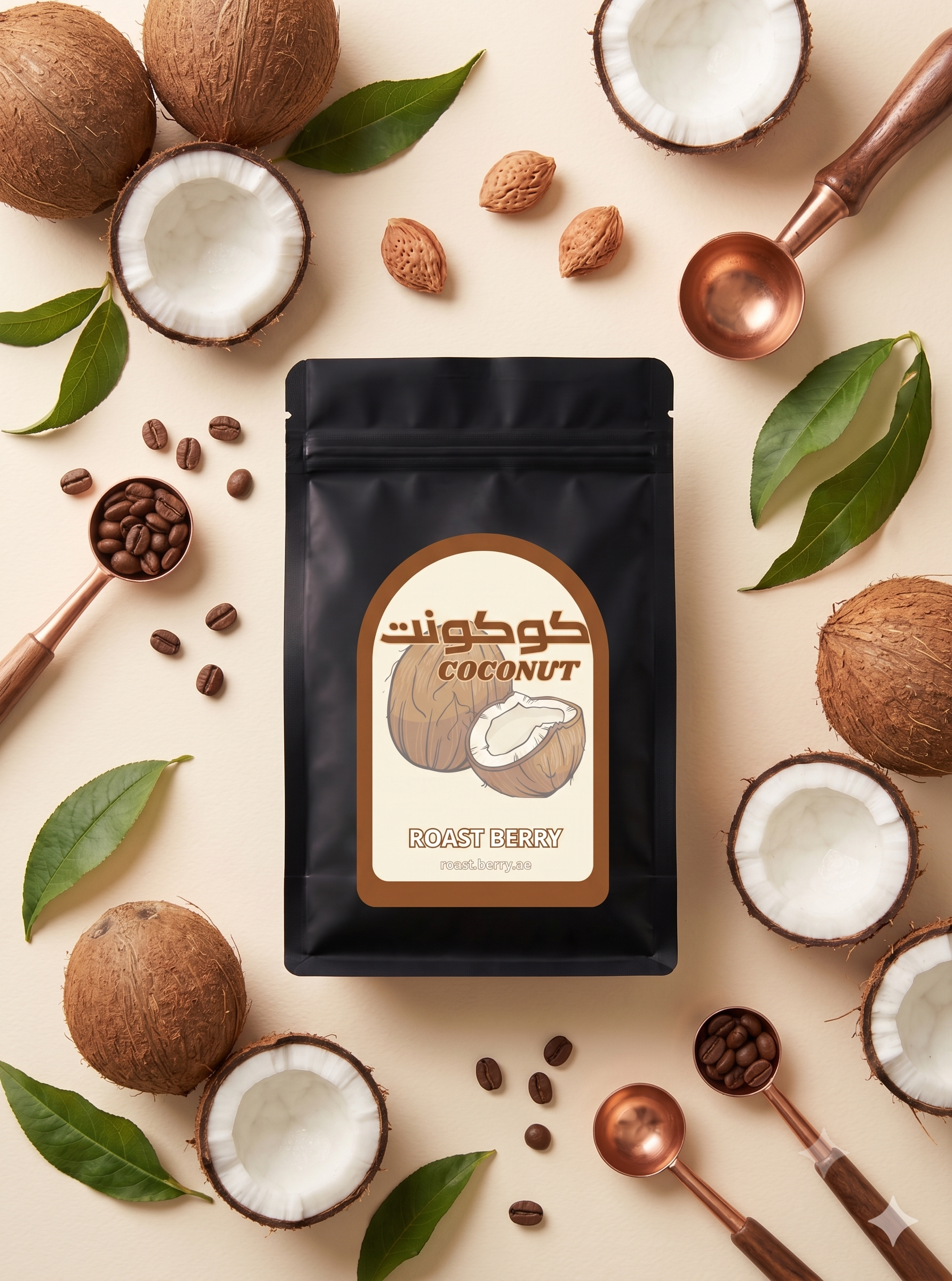 Coconut Coffee Beans - قهوة بنكهة جوز الهند