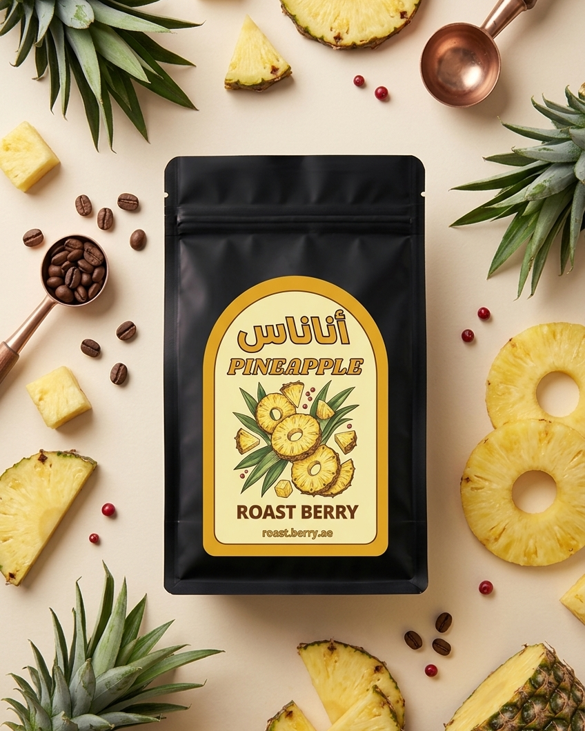 Pineapple Coffee Beans - قهوة بنكهة الأناناس